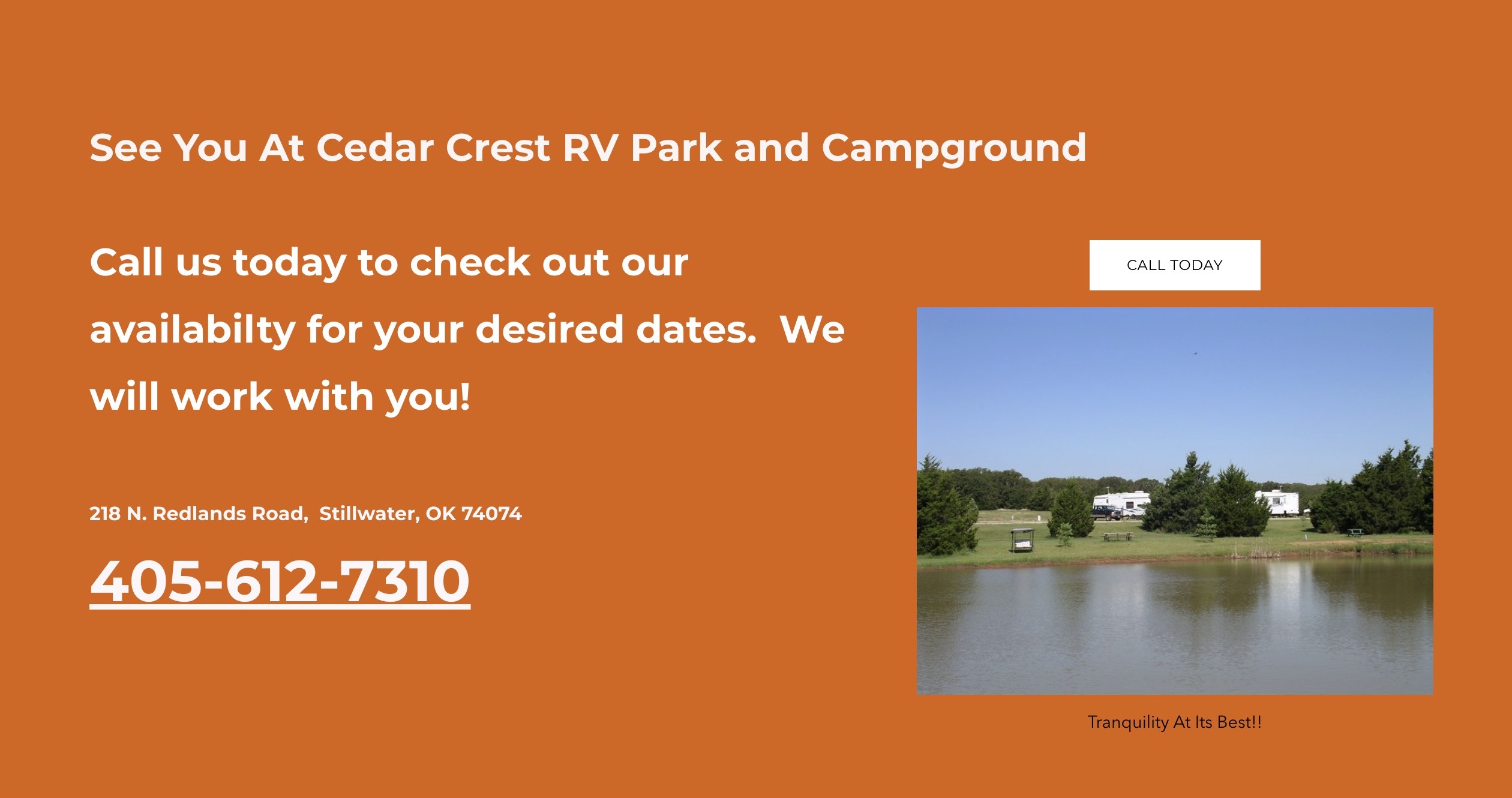 See You At Cedar Crest RV Park and Campground